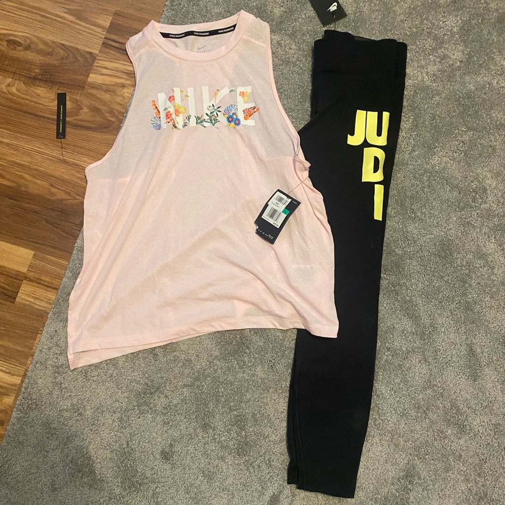Nike Leggings & Tank Set Size M
